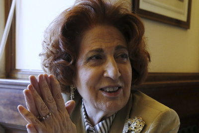 Carmen Iglesias Cano (Madrid, 1942), elegida esta noche presidenta de la Real Academia de la Historia, durante la entrevista concedida a Efe