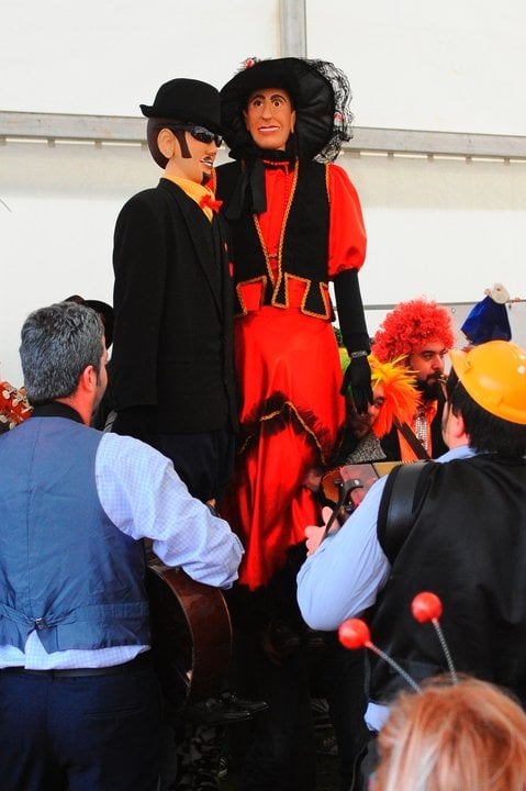 Paquita y Nicanor, durante su reinado carnavalesco. ARCHIVO