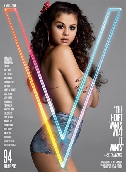 La Selena Gomez más hot en topless para V Magazine