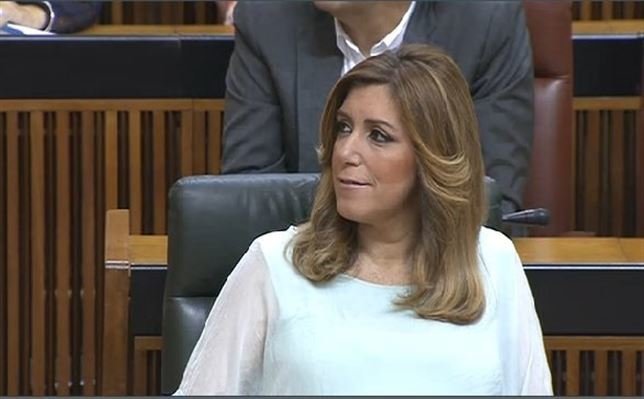 La presidenta de la Junta de Andalucía en funciones, Susana Díaz