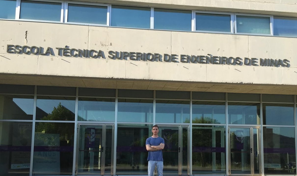 José Ferradás Troitiño acaba de licenciarse en la Escuela de Ingeniería Industrial de Vigo.