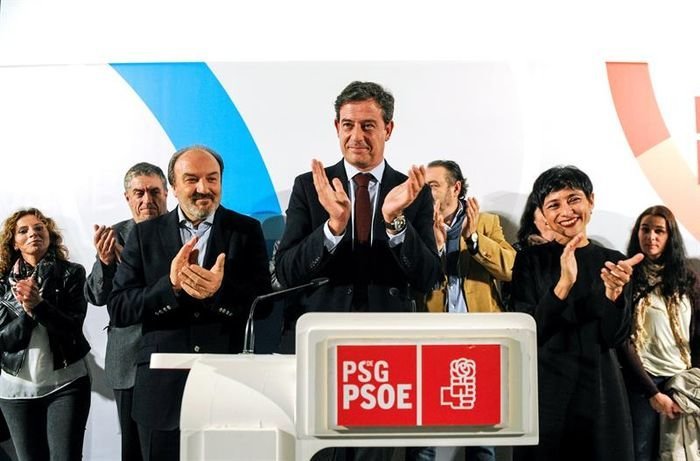 El líder del PSdeG, en un acto celebrado la semana pasada en Ourense.