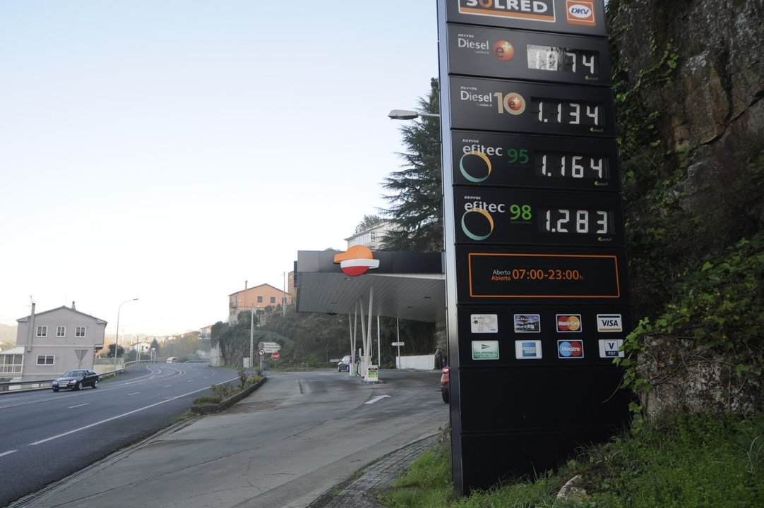 Precios combustible en estacion de servicio
5-12-15