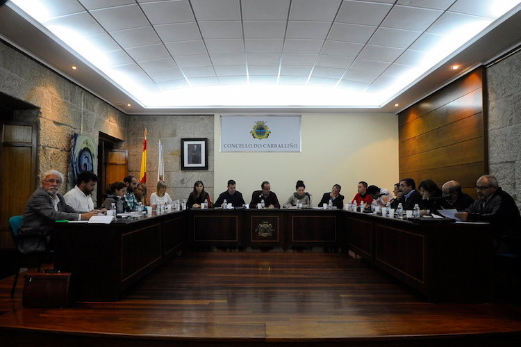 Una de las últimas sesiones plenarias celebrada por la Corporación municipal de Carballiño.