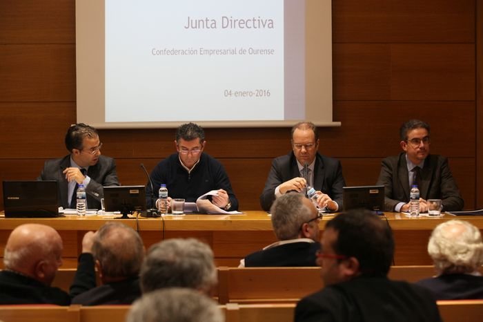 Ourense. 4-01-2015. Junta directiva de la Ceo. Paz