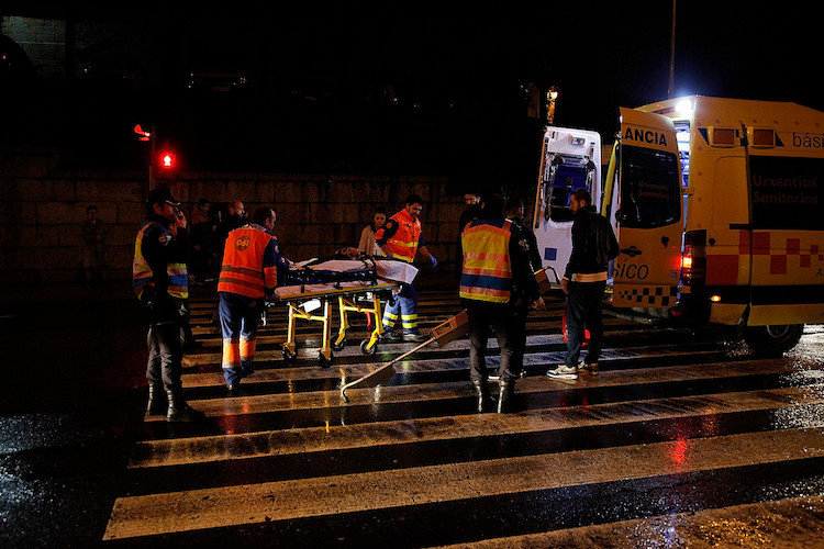 La herida en Pena Trevinca fue trasladada en ambulancia al CHUO.