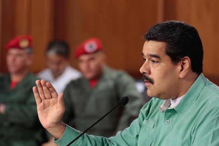 Maduro, en una reunión con diputados y militantes afines al PSUV.