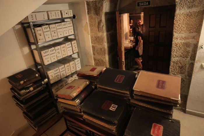 Ourense. 9-06-2015. Día de los archivos e inauguración expo franciscanos en Archivo Histórico provincial. José Paz