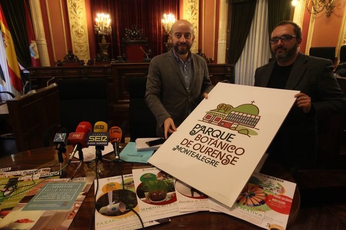 Ourense. 19-01-2016. Presentación actividades del Parque de Montealegre. Pepe Araújo, Pepe Méndez. Paz