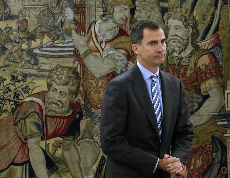 Felipe VI, en el Palacio de la Zarzuela.