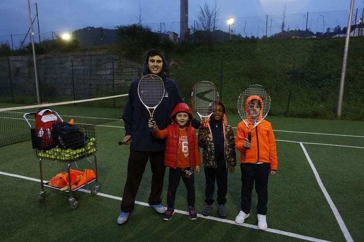 Ourense. 12-02-16. Deportes. Tennis no campus de Ourense.
Foto: Xesús Fariñas