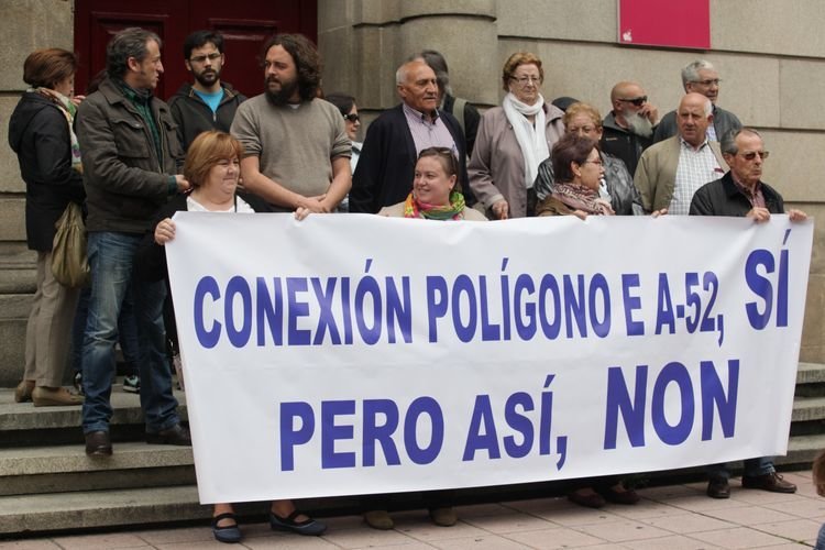 Ourense. 30-05-2016. Protestas enlace A-52 en San Cibrao. Paz