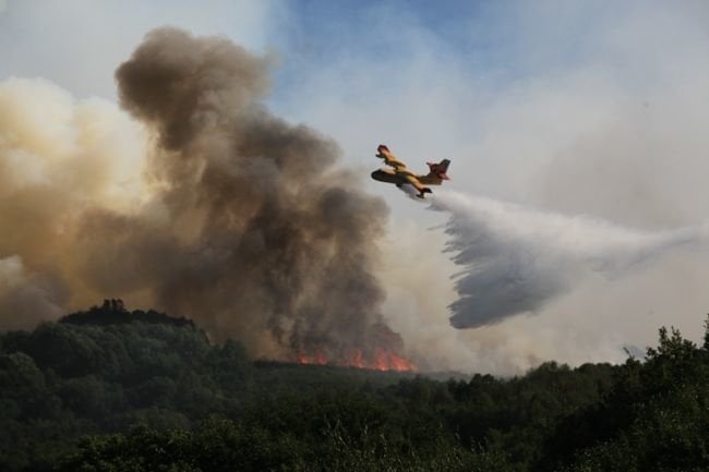 Nogueira. 23-08-2016. Incendio en montes de Nogueira. Paz