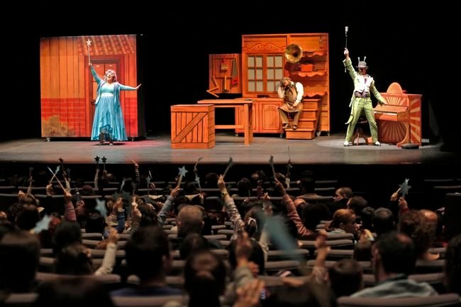 Ourense. 08-01-17. Local. teatro para nenos no auditorio coa obra " Pinocho".
Foto: Xesús Fariñas