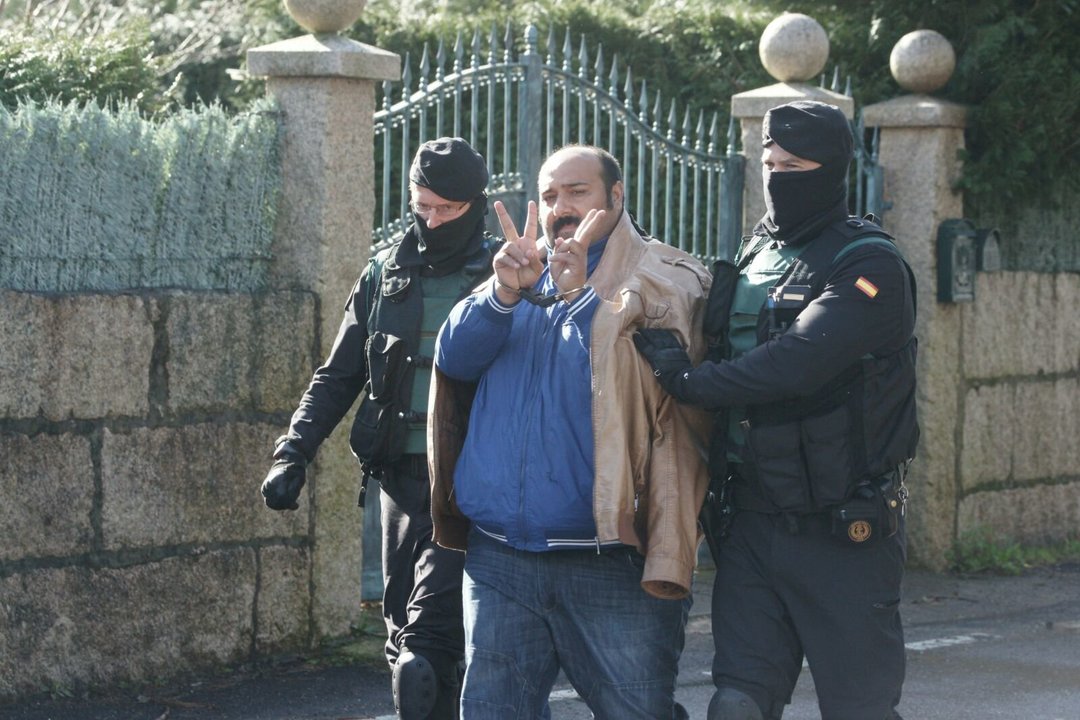 Sinaí Giménez detenido por la guardia civil Vicente Alonso