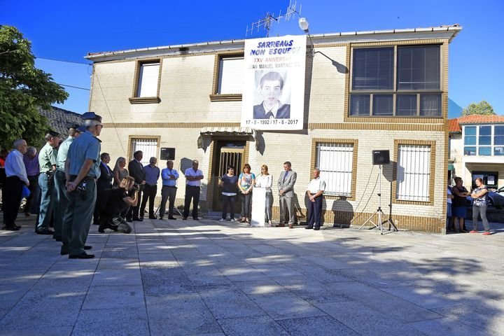 Ourense 17-8-2017, SAarreaus homenaje a Juan Manuel Martinez