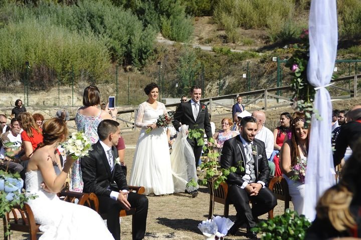 Imagen de una boda en Arnoia