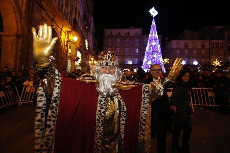Cabalgata de los Reyes Magos de Oriente en Ourense.
Foto: Xesús Fariñas