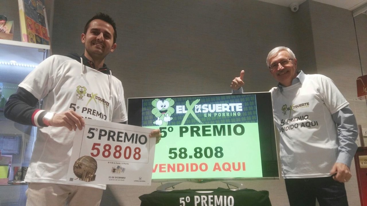 Benjamin y Andrés Martínez vendieron un  quinto premio en Navidad