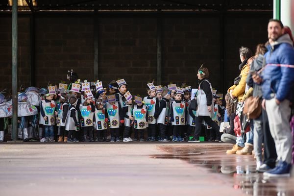 O CARBALLIÑO (CEIP CALVO SOTELO). 09/02/2018. OURENSE. Entroido en O Carballiño, con el desfile de los escolares del colegio público. FOTO: ÓSCAR PINAL.