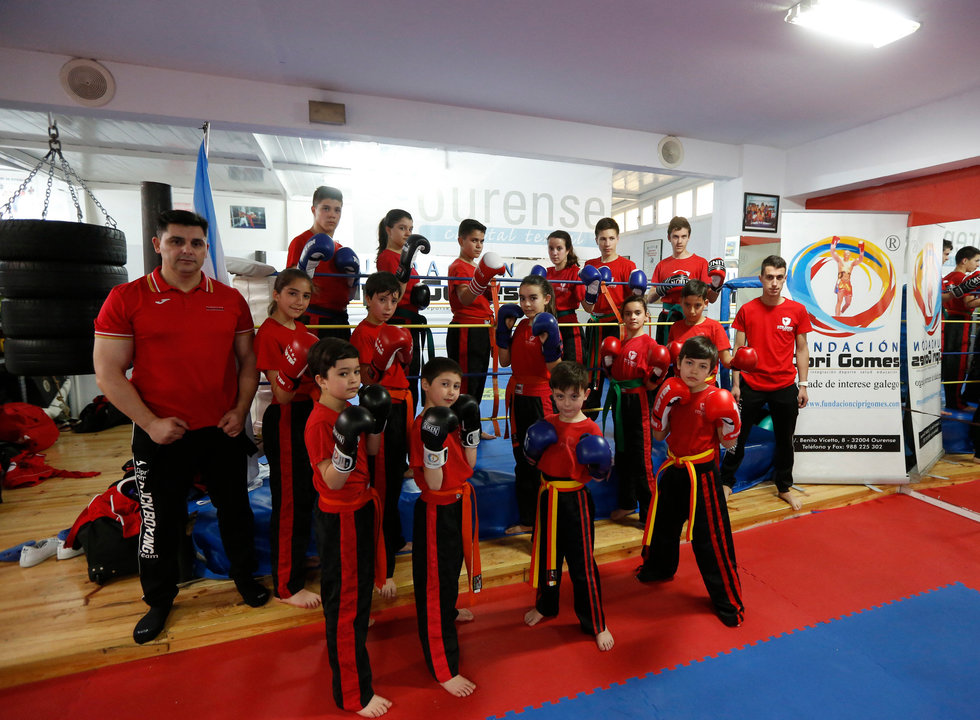 Ourense. 28/04/18. Kick Boxing en el gimnasio Sport Center, Cipri Gómez.
Foto: Xesús Fariñas