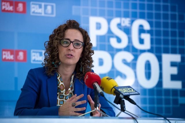 OURENSE (SEDE PSOE). 14/06/2018. OURENSE. La diputada socialista Noela Blanco, en rueda de prensa. FOTO: ÓSCAR PINAL.
