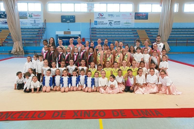 XINZO DE LIMIA 18/06/2018.- Escuelas de gimnasia del Concello de Xinzo. José Paz