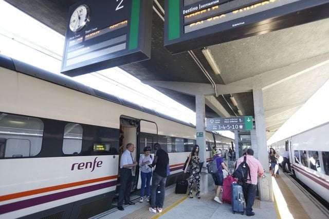 Ourense. 31/07/2018. Estación de tren de Ourense Empalme.
Foto: Xesús Fariñas
