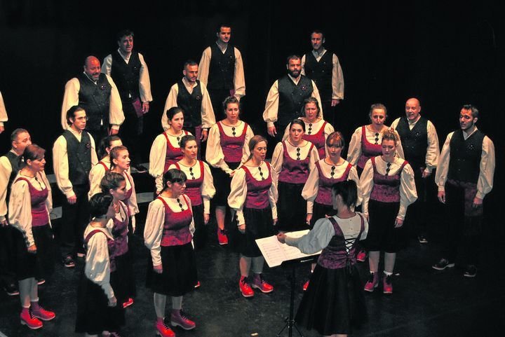 El coro Gli Appassionati, durante una de sus actuaciones.