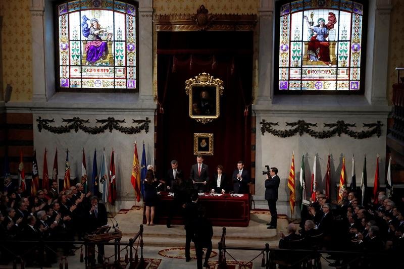Felipe VI en el acto del Poder Judicial celebrado en Madrid