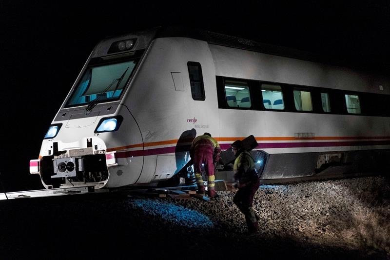 El tren que descarriló en Torrijos (EFE)