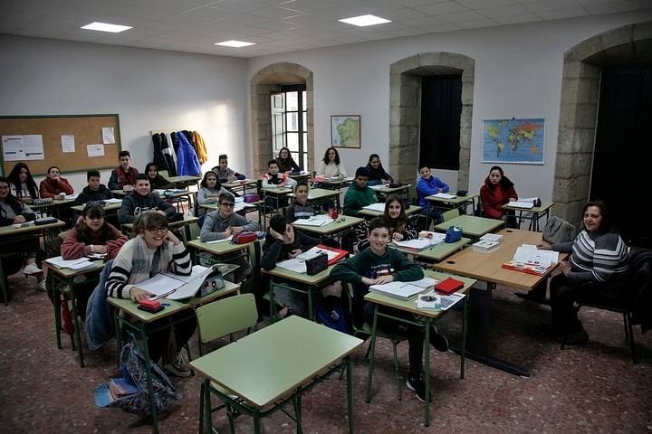 Escolares del centro IES Celanova Celso Emilio Ferreiro (MIGUEL ÁNGEL).