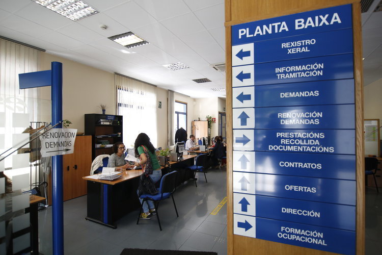 Oficinas del Servicio Público de Empleo en Ourense.