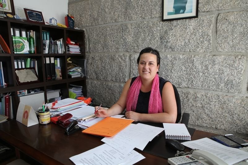 Yolanda Jácome en su despacho del Concello de Parada de Si (JOSÉ PAZ).