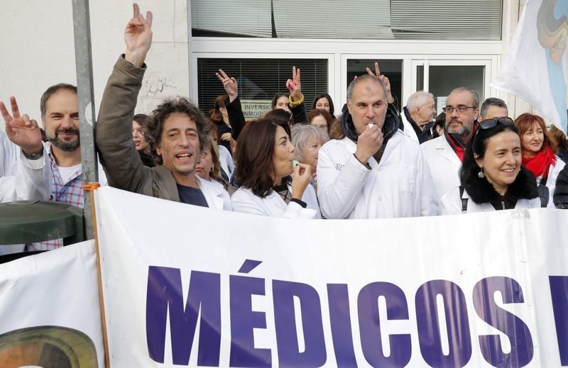 protestas médicos Santiago