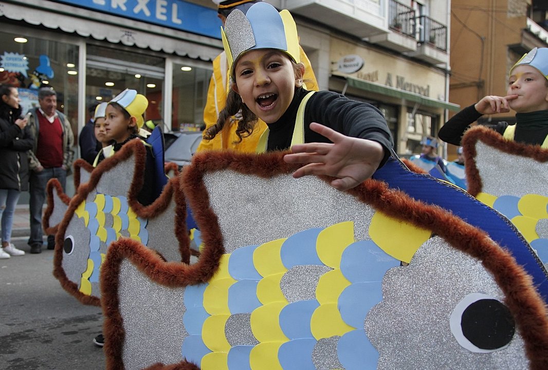 Una de las imágenes del desfile infantil de Verín.