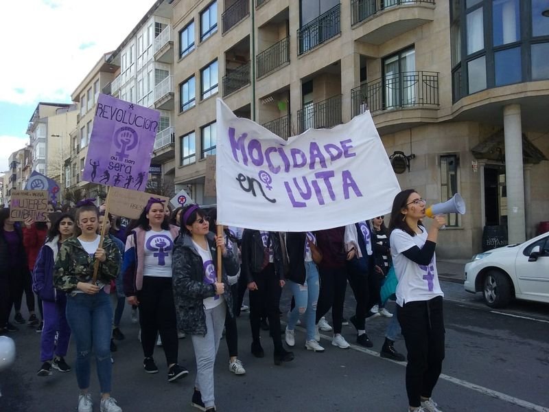 concentración feminista en Allariz