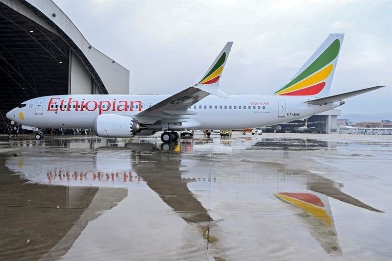 Imagen de archivo del avión accidentado en Etiopía.