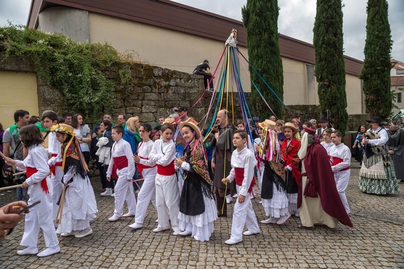 Procesión de Xan de Arzúa, durante la celebración de la Festa do Boi del año pasado.