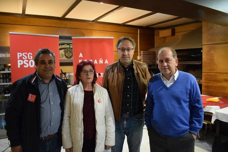 Víctor Manuel Pérez, Rita Ansia, Juan Carlos Francisco y Leiceaga.