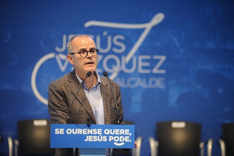 Jesús Vázquez, durante la presentación de su candidatura a la reelección (MARTIÑO PINAL).