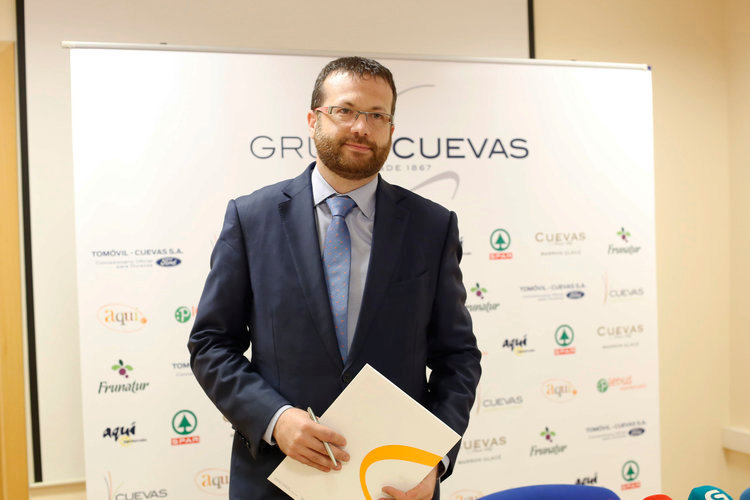Artur Yuste, director general del Grupo Cuevas, durante la presentación del balance anual de 2018.