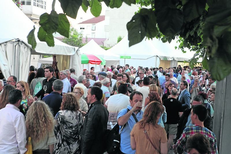 Unha das últimas feiras do viño celebradas en Verín, na alameda.