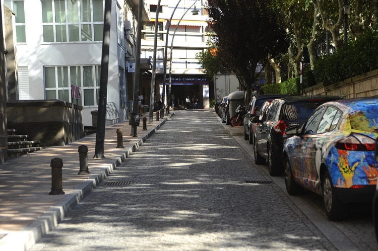 La calle Xaquín Lorenzo Xocas, peatonal desde hace nueve meses.