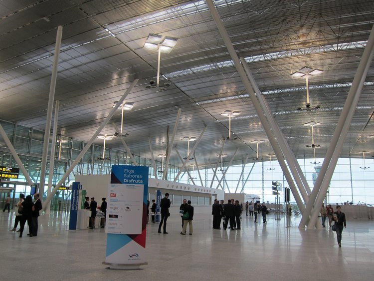 Instalaciones del aeropuerto de Lavacolla, en Santiago de Compostela.