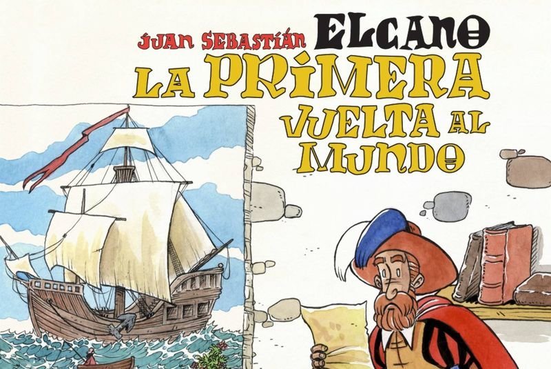 Portada del cómic sobre Juan Sebastián Elcano.