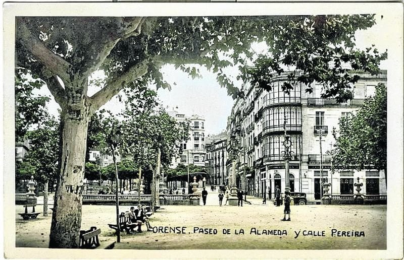 Circa 1930 Postal. Archivo de Galiciana POS1301, coloreada con Colourise.