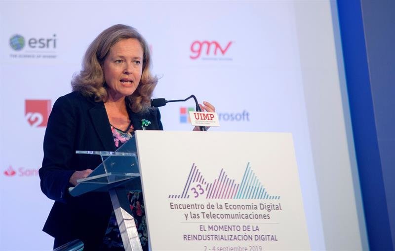 La ministra de Economía y Empresa en funciones, Nadia Calviño
