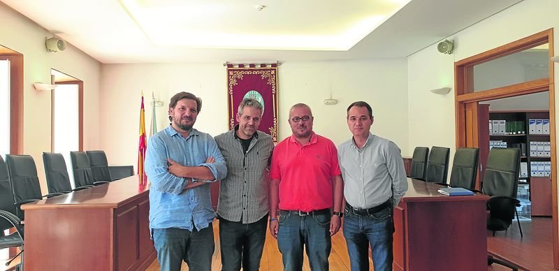 Jorgue Guitián, Miguel González, César Fernández y Casares.