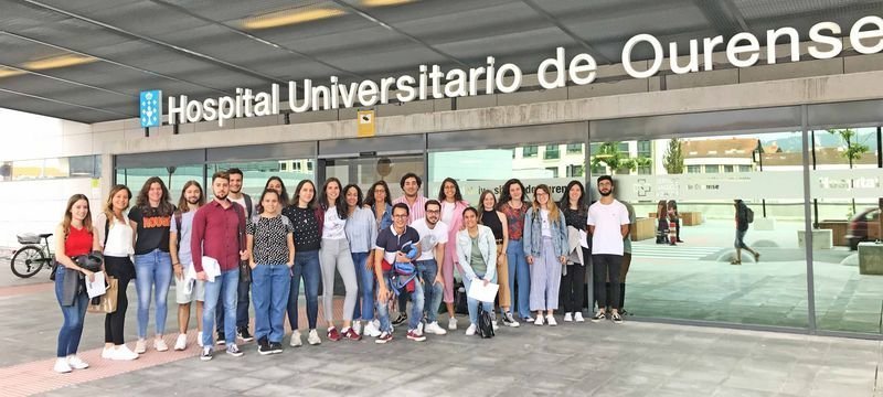 Los médicos de sexto curso que acabarán de formarse en Ourense.